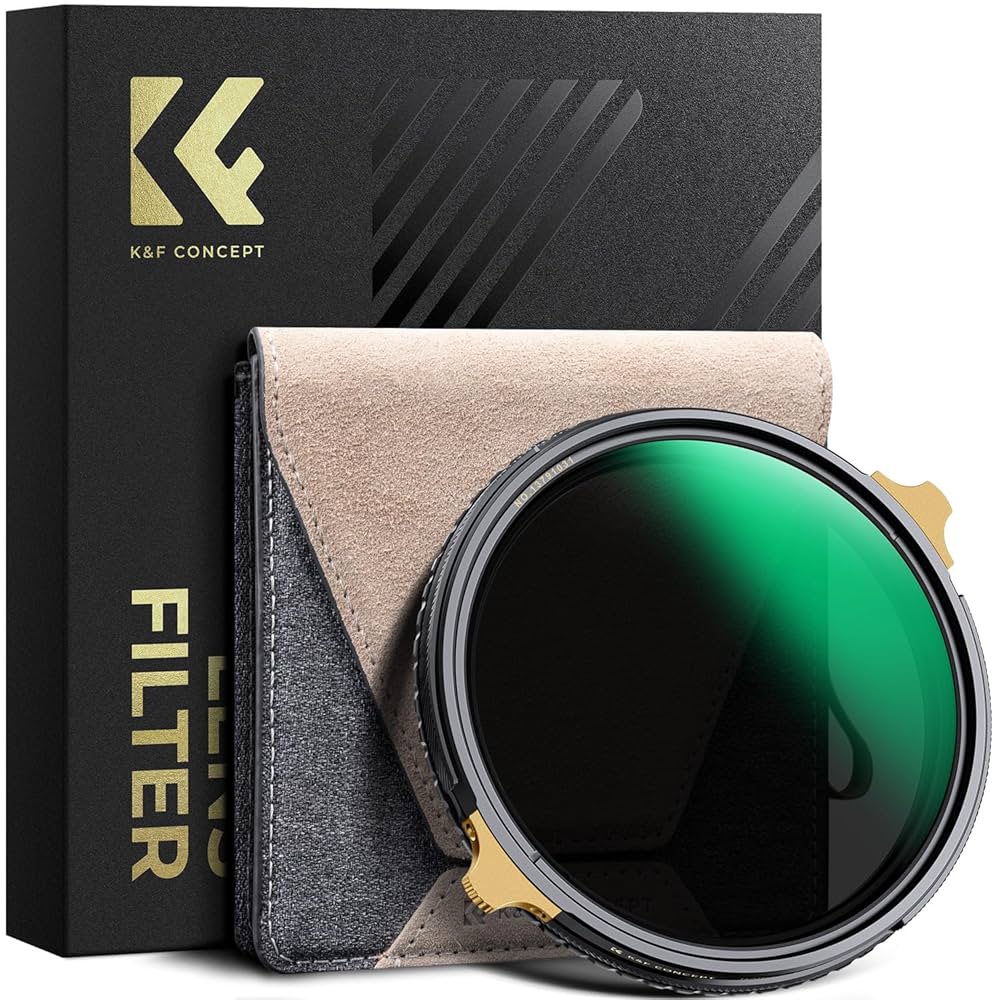 Amazon | K&F CONCEPT 82mm ND2-32&CPLフィルター 可変ND